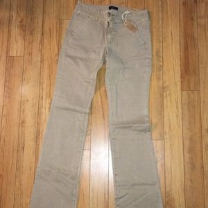 NWT khaki American Eagle flare pants